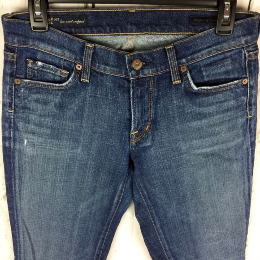 Citizens Of Human Jeans 27 Kelly Stretch Cropped - Picture 2 of 6